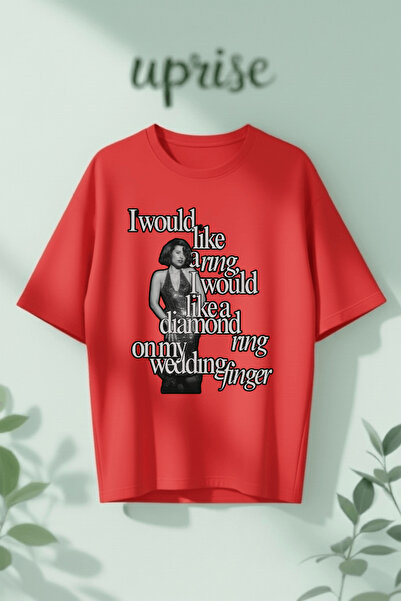 Vordevia T-Shirt - Κόκκινο - Oversize