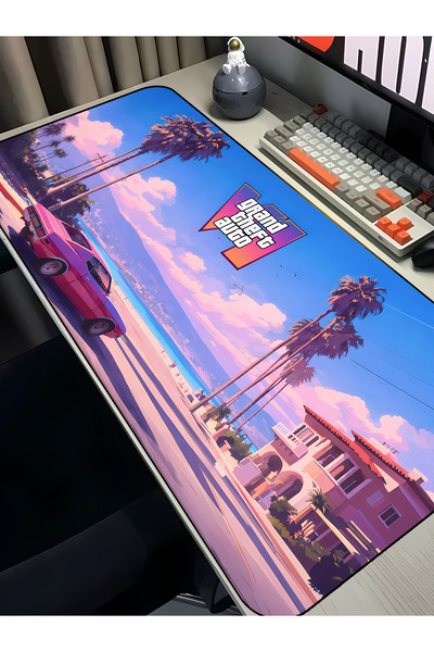 Charmbi Gaming Mouse Pad με θέμα GTA VI 40x90 – Αντιολισθητική βάση, μεγάλου ...