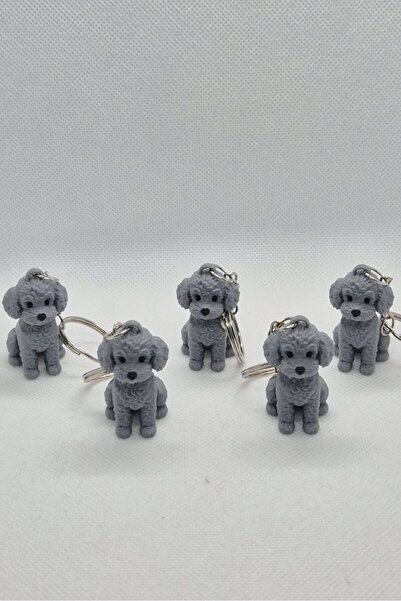 3DAtölyeMaker Poddle Dog Keychain