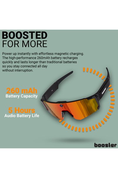BOOSTER REVIEW Booster Vision Edge Ochelari Smart 4K, 8MP, Bluetooth, WiFi, Android/iOS, pentru Sport Outdoor