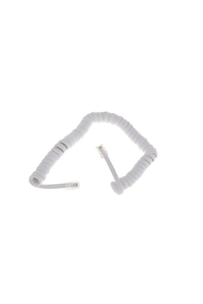 NARİTA Nrt-20126 White Spiral Desktop Telephone Handset (Cord) Cable