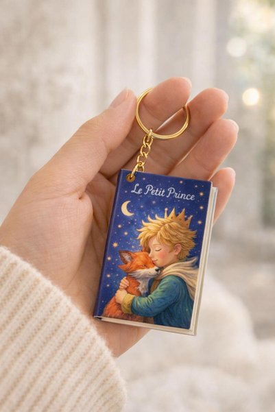 YLDZ The Little Prince Mini Book-Looking Notebook Keychain - Advantageous Set of 3 - the Little Prince & Rose & Fox
