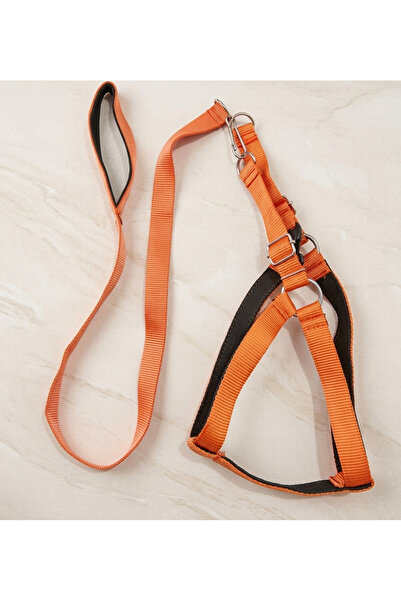 EFSANE PET طقم طوق صدر للقطط والكلاب قابل للتعديل ذو ملمس ناعم 120 سم