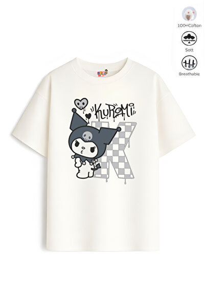 Belya Kids Wear Κοριτσίστικο μπλουζάκι με σχέδιο Kur Design 27 Oversize