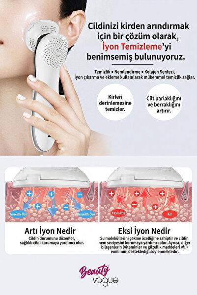 Beauty Vogue RF EMS Cilt Sıkılaştırma Yüz Germe Lifting Radyo Frekans Cilt Bakım Cihazı