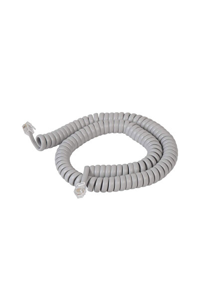 NARİTA Nrt-20127 Gray Spiral Desktop Telephone Handset Cable (Cord)