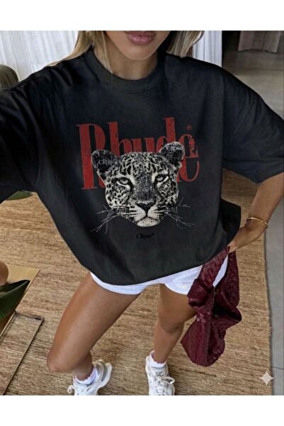 LELVANİ Γυναικείο μπλουζάκι με λεοπάρ και λιονταριστό σχέδιο