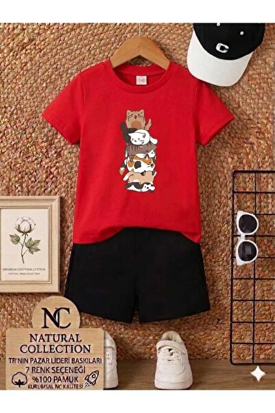 Nice Clothes Σετ δύο τεμαχίων - Κόκκινο - Σύντομο