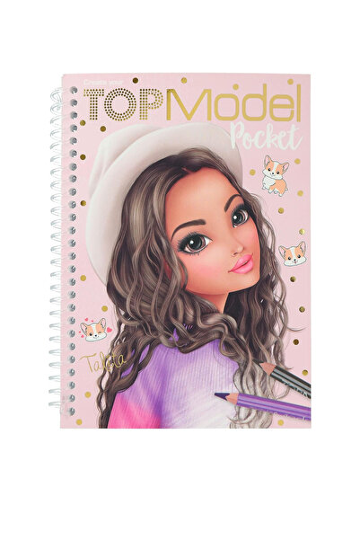 TOYFEST Top Model Pocket Tasarım Defteri Stickerlı Moda Çizim Seti