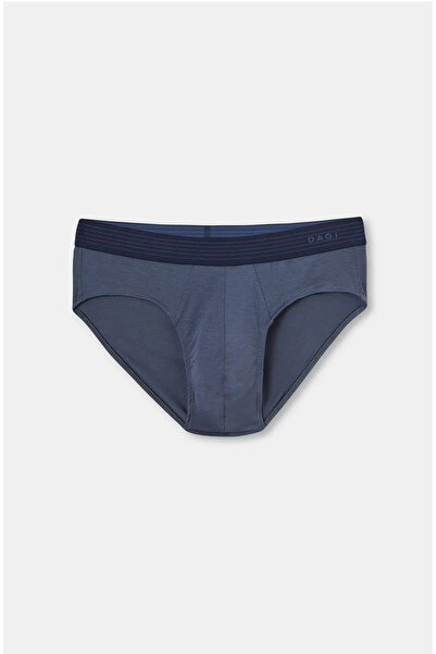 Dagi Erkek Slip Külot - D4180 Micro Modal Nefes Alan Pamuksu Doku Yumuşak Bel...