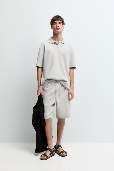 LEFTIES Dokulu jogger bermuda