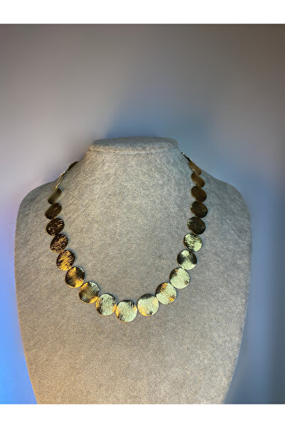 LUXURY Gold Ezme Necklace Does Not Cause Allergies and Does Not Darken