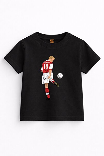 Rabona Fashion تي شيرت أنيق للأطفال من سلسلة Golcü 10 – Football Art Series