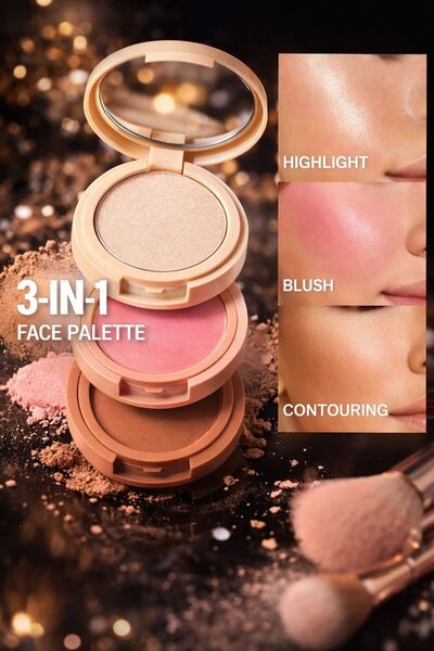 Handaiyan Παλέτα μακιγιάζ 3 σε 1