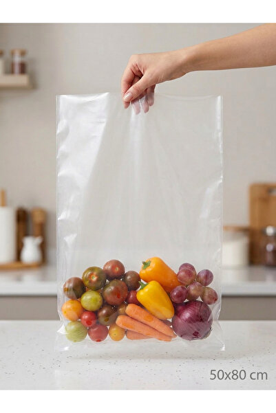 Home Şeffaf Naylon Poşet 1 kg. 50cmX80cm