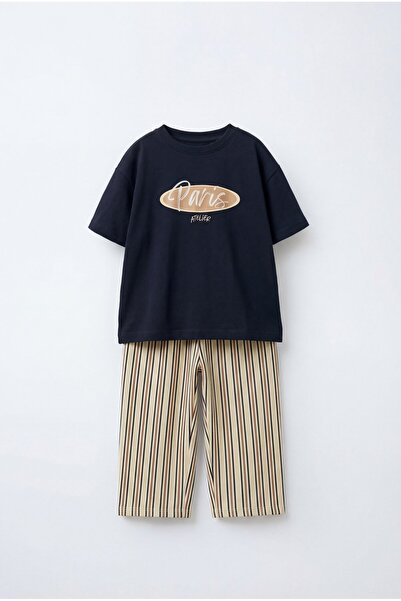 Magu Αγορίστικο βαμβακερό μπλουζάκι με στάμπα Paris σε μπλε ναυτικό χρώμα και...