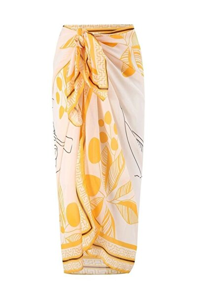 Mavero Summer Pareo Skirt Women's Patterned Tie-Up Beach Skirt Lightweight Fa...