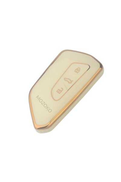 MOZOKO Θήκη προστασίας κλειδιού Cupra Formentor Luxury Χρυσό Διαφανές Σκληρό ...