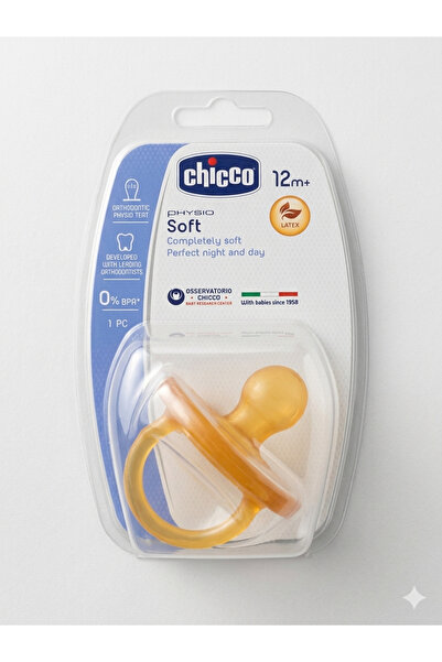 Lilnestore ChicoPhysio Soft Emzik 12+ Lateks Uçlu Ortodondik Kız Erkek Bebek ...