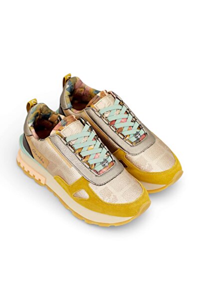 Anekke Γυναικεία Sneakers Bloom Κίτρινο & Χρυσό – Στυλ και Άνεση σε Κάθε Βήμα...