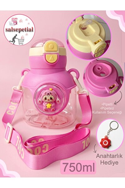 Salsepetial Ayıcık Su Matarası Ayıcıklı Suluk Figürlü Su Şişesi Ayıcık Matara...