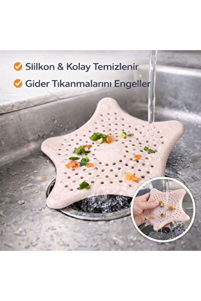 WOW Silikon Lavabo Süzgeci Gider Tıkanıklık Önleyici