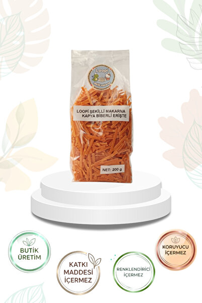 Loopi Şekilli Makarna Kapya Biberli Erişte 200 g