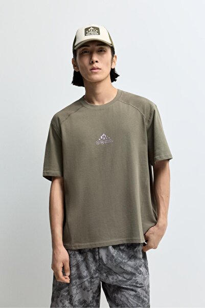 LEFTIES Dikiş detaylı baskılı t-shirt