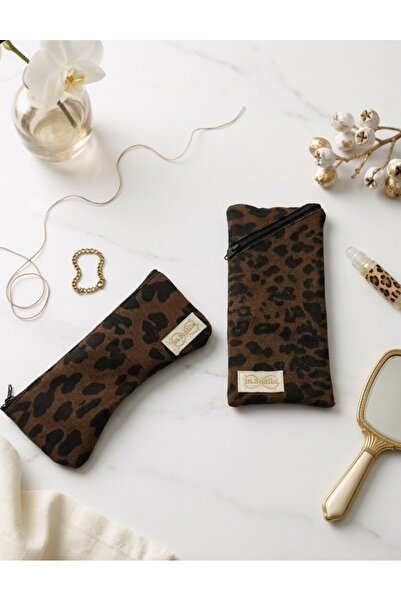 in steilla Set of 2 Leopard Patterned Glasses Cases..