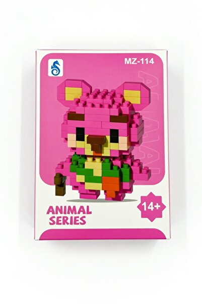 mutluanılar Animal Series Pixel Art Pembe Ayı Yapım Seti