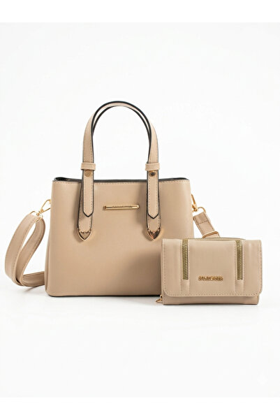 H&D COLLECTİON Sanmorris Women's Faux Leather Shoulder Bag and Combination Wa...