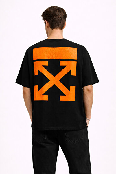 ARMY STORE Ανδρικό Υπερμεγέθες Μαύρο T-Shirt με στάμπα streetwear, Μοντέρνο C...