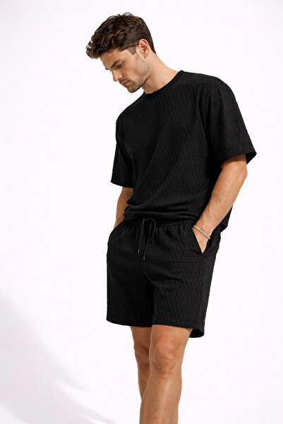 ARMY STORE Men's Summer Set: Oversized T-Shirt and Casual Shorts, Two-Piece, ...