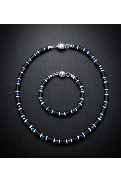 Asteria Elite Hematite Power and Protective Energy Necklace Bracelet Set