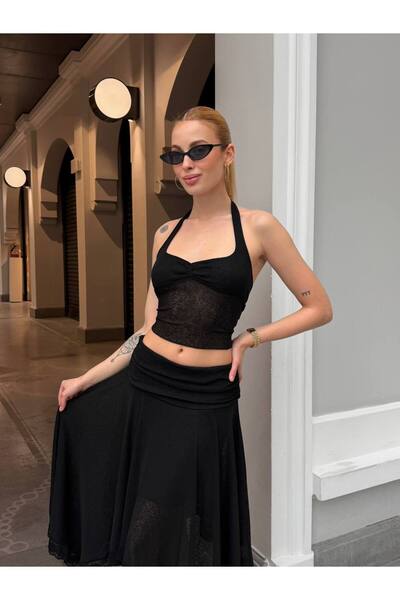 ELBEY Modern Transparan Etekli Takım