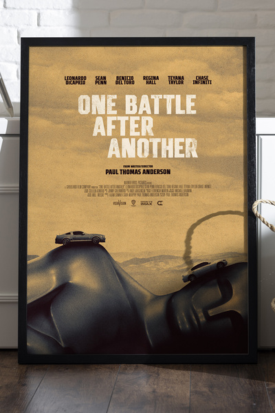 Duvarda Poster cu ramă din lemn negru One Battle After Another, pictură decor...