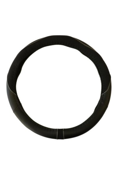 Umbrella Μαύρο Οικολογικό Δερμάτινο Κάλυμμα Τιμονιού 37-39 εκ.