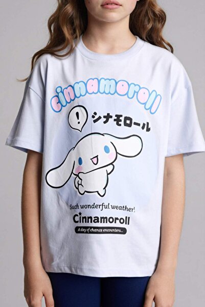 DeFacto 100% Cotton Cinnamoroll T-Shirt for Girls H1554A826Sm