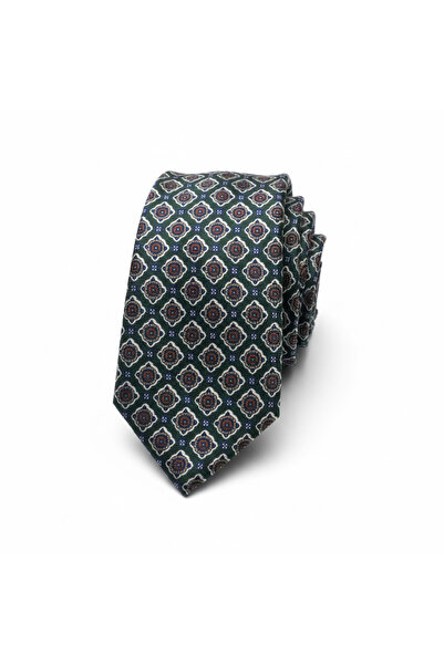 CROATE Green Italian Minimal Patterned Premium Tie – Stylish & Timeless Design