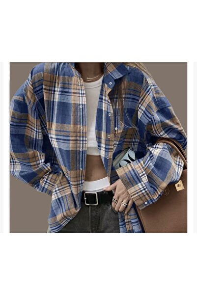 ALUXERA Studio Store Υπερμεγέθες καρό πουκάμισο