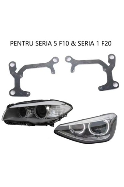 Xenon Bright Σετ 2 πλαισίων προσαρμογής για προβολείς Hella G5 για BMW Σειρά ...