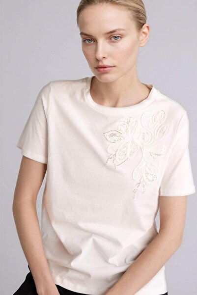 DeFacto Regular Fit Combed Cotton Short Sleeve T-Shirt H1421Ax26Sm