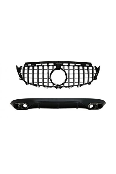 tuningset Πίσω διαχύτης με απολήξεις εξάτμισης και κεντρική μάσκα με κάμερα 3...