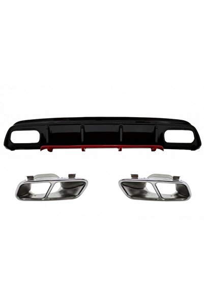 tuningset Πίσω διαχύτης προφυλακτήρα με χρωμιωμένες απολήξεις εξάτμισης, κατά...