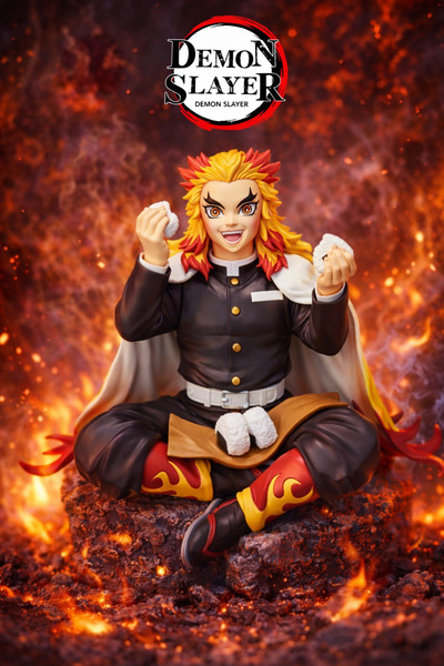 Wonderful Life Demon Slayer Rengoku Kyoujurou Figür Oturan Anime Koleksiyonlu...