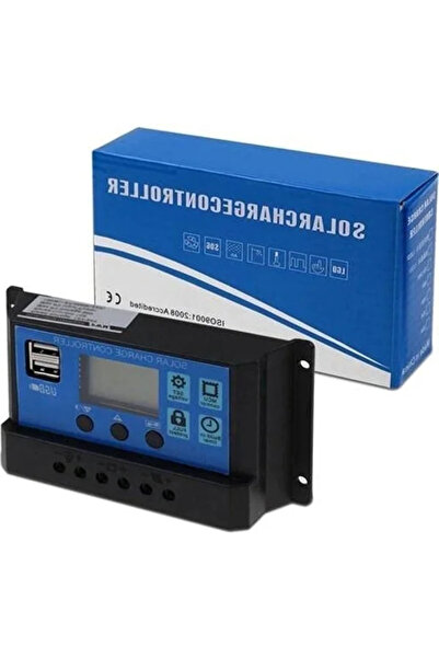 markentegra Solar Akü Şarj Kontrol Cihazı, 12V 24V 30 Amper Kapasite ile