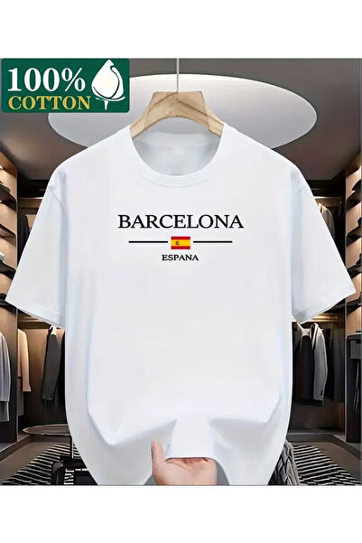 NOURAM 100% Cotton Round Neck Loose Fit T-Shirt for Men and Women