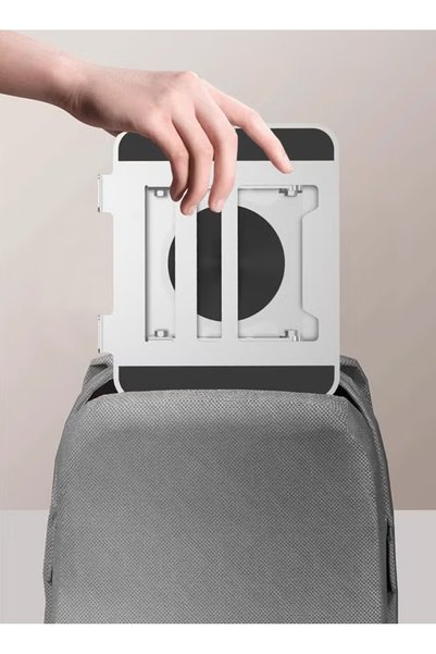Pomefar 360 °   حامل كمبيوتر محمول دوار، حامل كمبيوتر مريح قابل للتعديل مع نظام تبريد للحواسيب المحمولة والأجهزة اللوحية