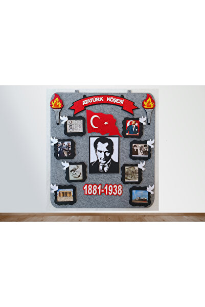 damlakidsmoda Atkp04 Atatürk Köşesi Panosu Zeminli (KEÇEDEN EĞİTİM MATERYALİ)