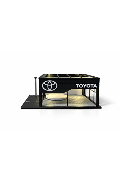 NOİRGARAGE 3D Baskı 1/64 ölçekli Toyota Showroom Diorama Araç Sergileme Garajı